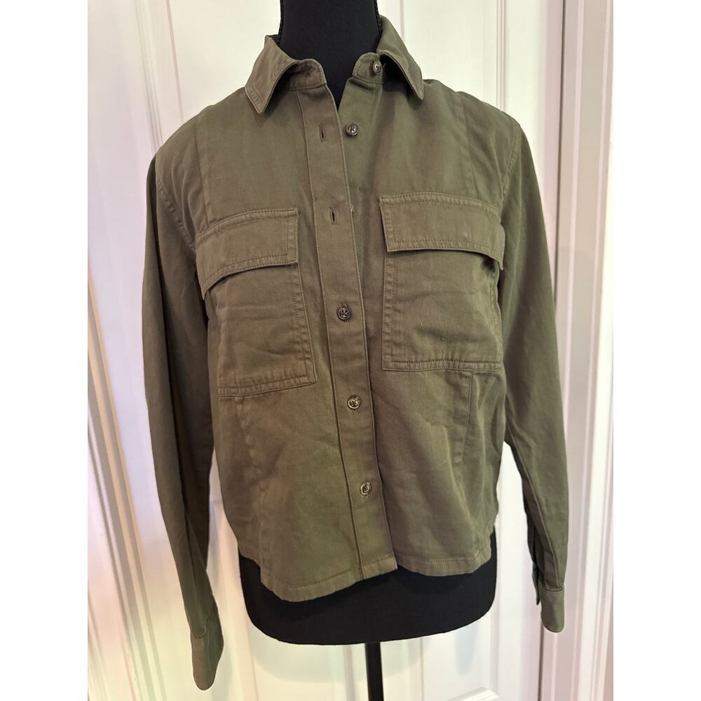 Madewell Women’s Olive Green Denim Jacket Sz XS